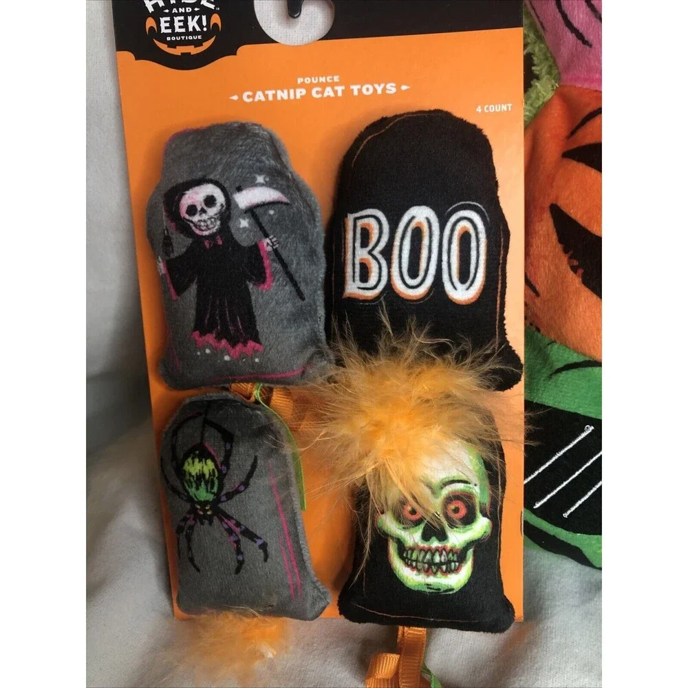Hyde And Eek Halloween 🎃 Cat Toys 💀👻 Lot Of 2 NEW!